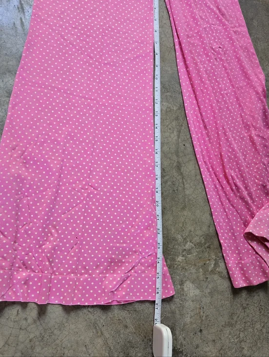 Vintage 60s Pink Polka Dot Two-Piece Set Pants & Top xs - Picture 13 of 16